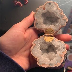 Crystal Geode ring holder